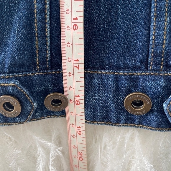 BURBERRY PRORSUM 2015 runway denim jacket ostrich feathers - Picture 12 of 13